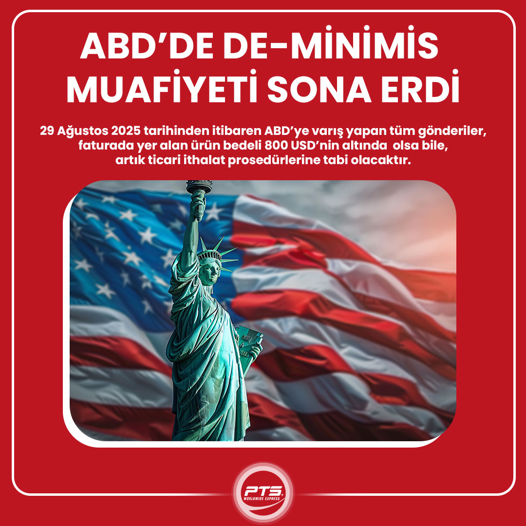 ABD'de De-Minimis Muafiyeti Sona Erdi
